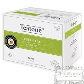 Зеленый чай TEATONE, 6*(20шт*4г)