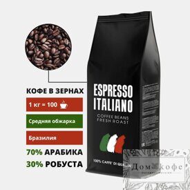 Кофе в зернах Kavos Bankas Espresso Black Coffee 1кг