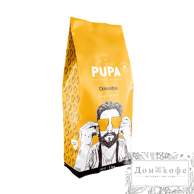 "Кофе PUPA Colombia в зернах (Желтый)- 1 кг