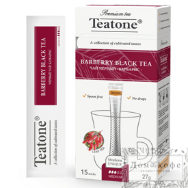 Черный чай Teatone с ароматом барбариса в стиках