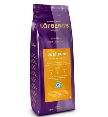 Кофе зерновой Lofbergs Jubileum 400г