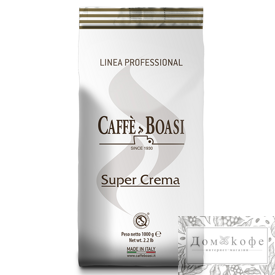 Кофе BOASI в зернах "Super Crema Professional" 1кг. 10% Арабика