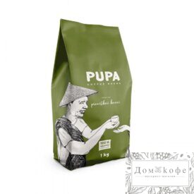 "Кофе PUPA для кофе с молоком, в зернах (Зеленый)- 1 кг
