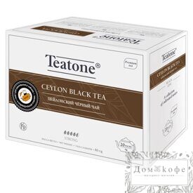 Черный чай Цейлонский,Teatone, 6*(20шт*4г)