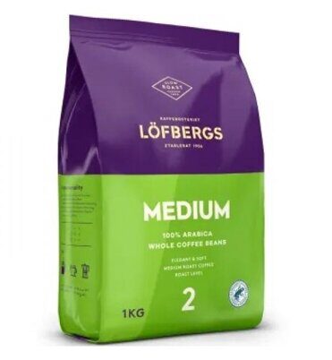 Кофе зерновой Lofbergs Medium 1кг