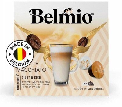 Кофе Belmio Latte Macchiato 16 капсул. Интенсивность 7