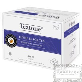 Черный чай с чабрецом,Teatone, 6*(20шт*4г)
