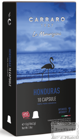 Кофе Carraro Honduras 10 капсул. Интенсивность 7