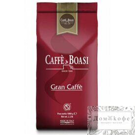 Кофе BOASI в зернах "Gran Caffe" 1кг. 75% Арабика
