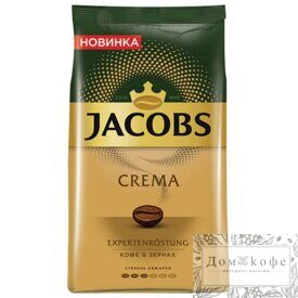 Кофе Jacobs Crema натуральный жареный в зернах, 1 кг